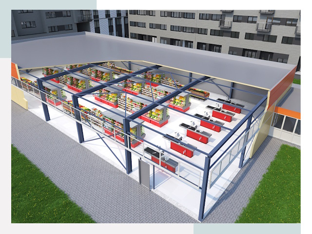 Строительство магазинов в Грозный от 616 руб. за м²