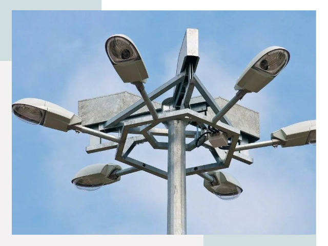 Монтаж осветительных мачт в грозном