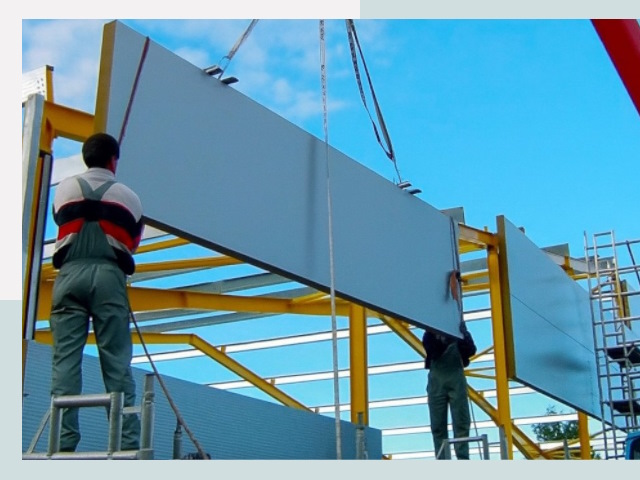 Монтаж сэндвич-панелей в грозном от 616 руб.